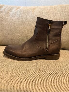 rag & bone Brown Leather Ankle Boot Interior View